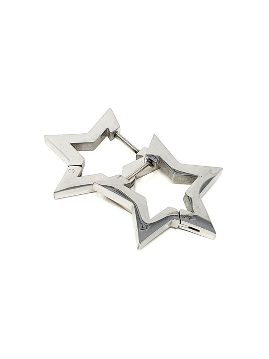 Coppia di orecchini “Concept Star” Silver - 333HOPE333