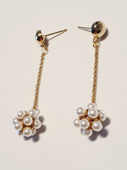 Coppia di pendenti “Celi” piccoli gold con perle - 333HOPE333