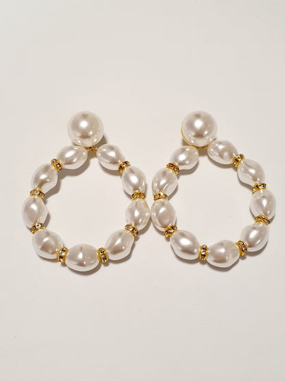 Coppia di pendenti “Vernissage” gold con perle e pietre - 333HOPE333