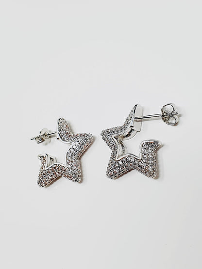 Coppia orecchini “Shining Star” Silver - 333HOPE333