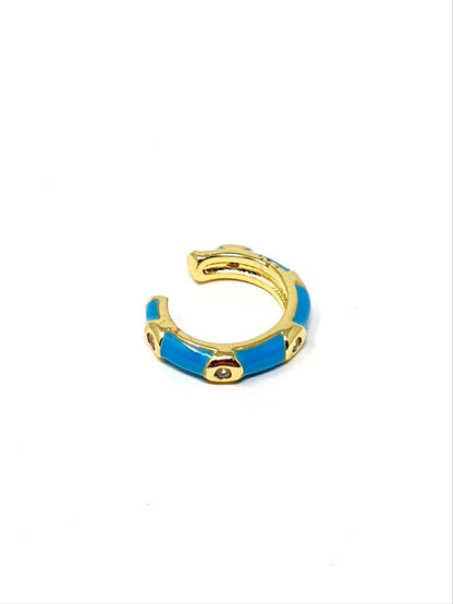 Ear cuff “Positano” Gold & Turchese - 333HOPE333