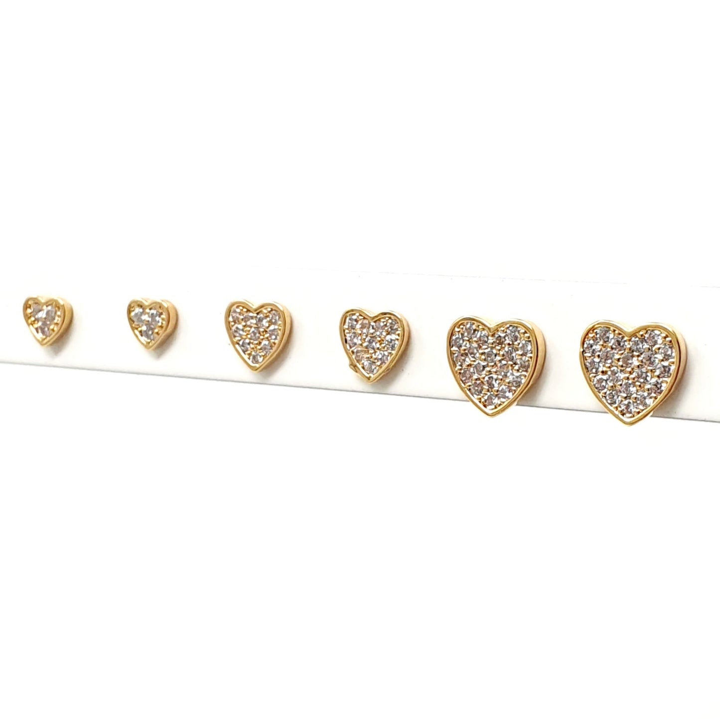 Set di 6 lobetti “Hearts" Gold - 333HOPE333