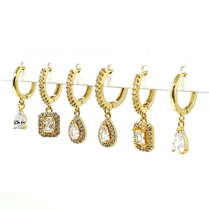 Set di 6 mini hoops “Queen" Gold - 333HOPE333