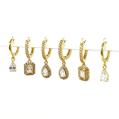 Set di 6 mini hoops “Queen" Gold - 333HOPE333