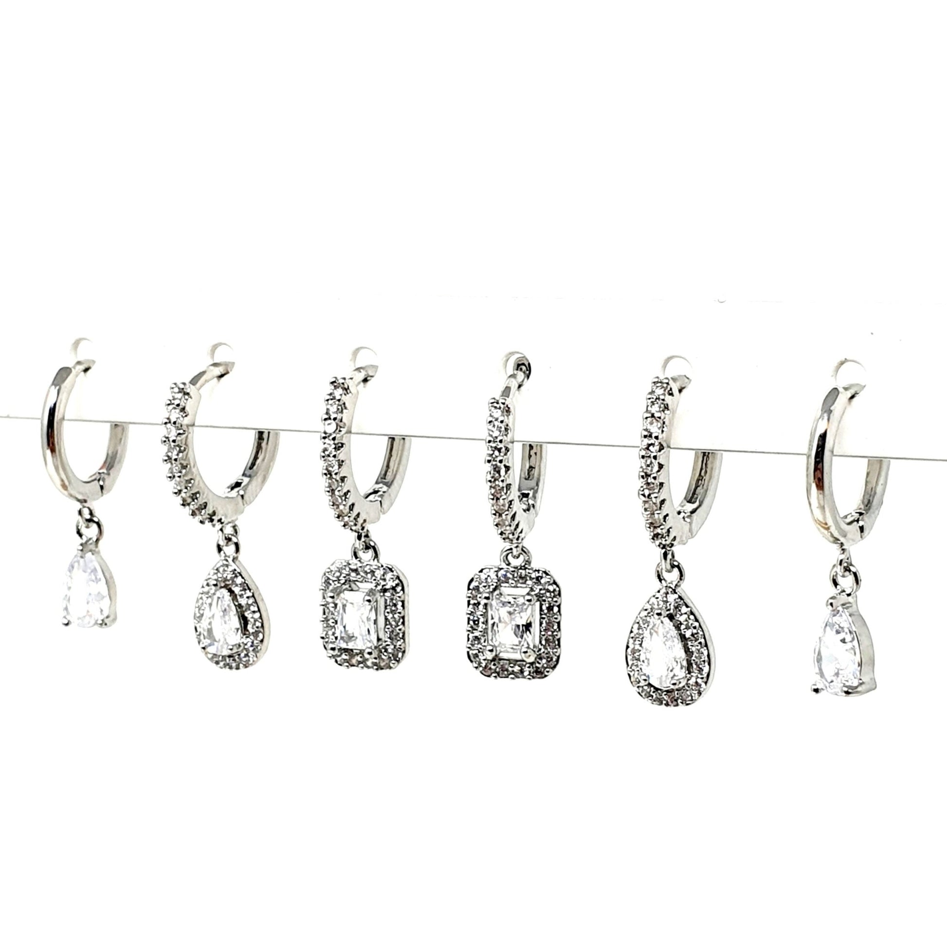 Set di 6 mini hoops “Queen" Silver - 333HOPE333